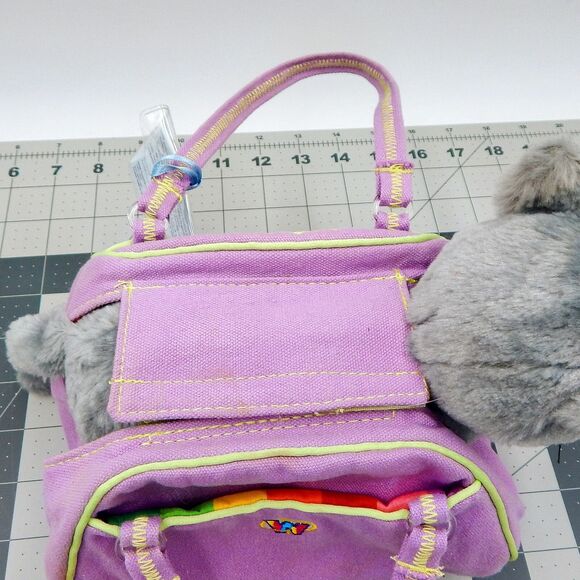 Webkinz Funky Flower Pet Carrier w/Code Charcoal Cat HM152 Plush Ganz Stuffed - Picture 3 of 13